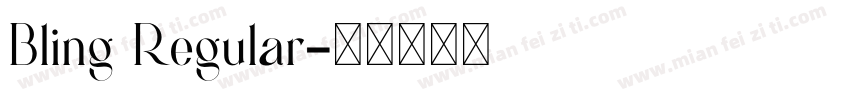 Bling Regular字体转换